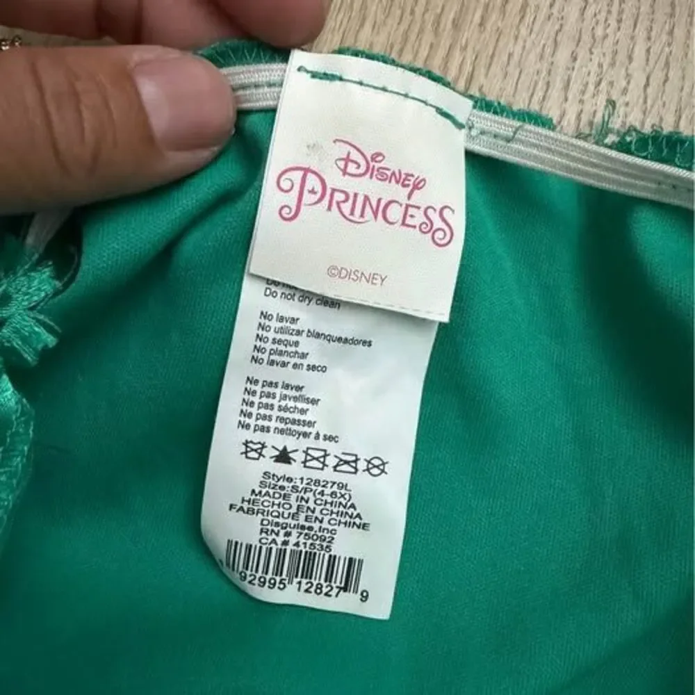 Disney Princess Jasmine Costume Size 4-6X Light up